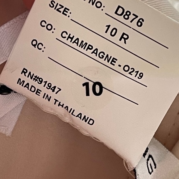 Alfred Sung Strapless Satin Twill Column Gown Removable Train Champagne Size 10 - Picture 4 of 5